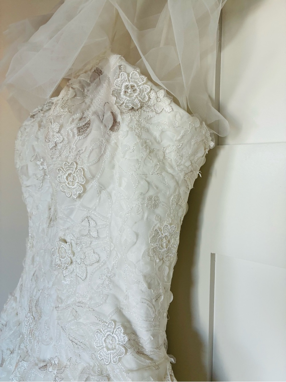 Size M Stunning Lace Wedding Gown - Picture 4 of 16